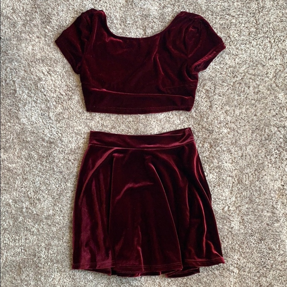 Velvet Two Piece Set
